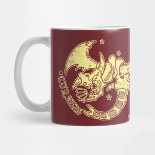 Cursing dragon - creme ink Mug